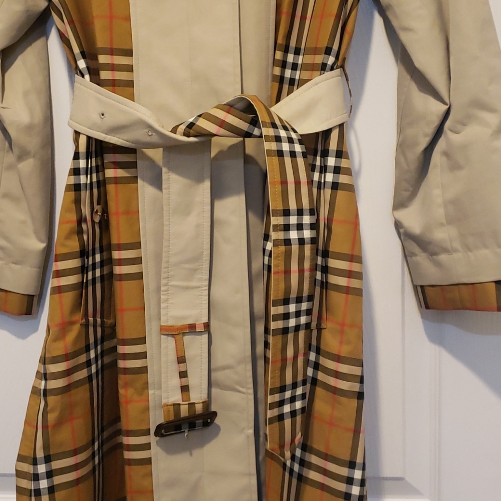 Burberry Guiseley Inside-Out Trench Coat Sz US 2 - Picture 13 of 14